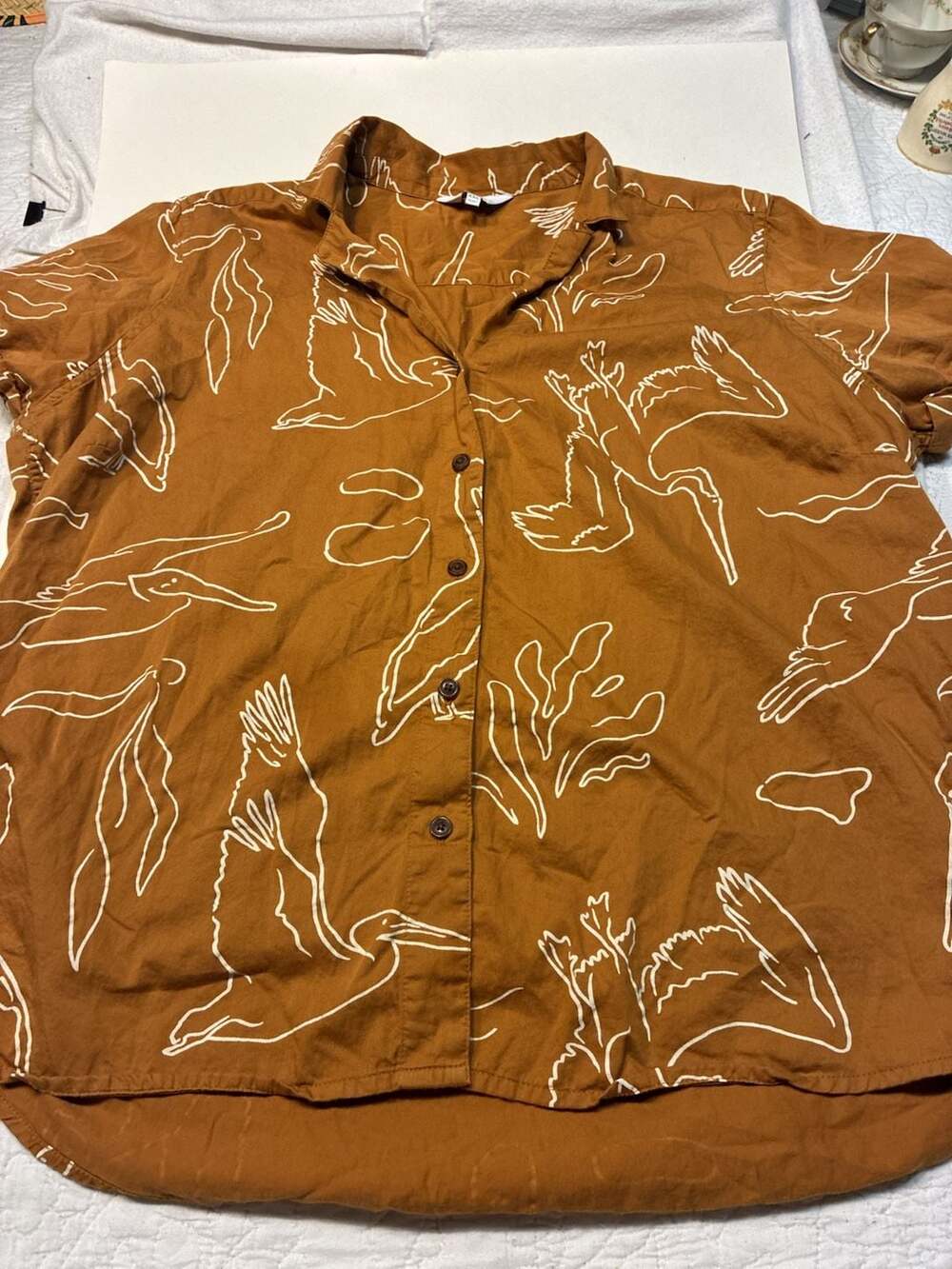Bridge & Burn Innes Shirt in Shoreflight Amber Print